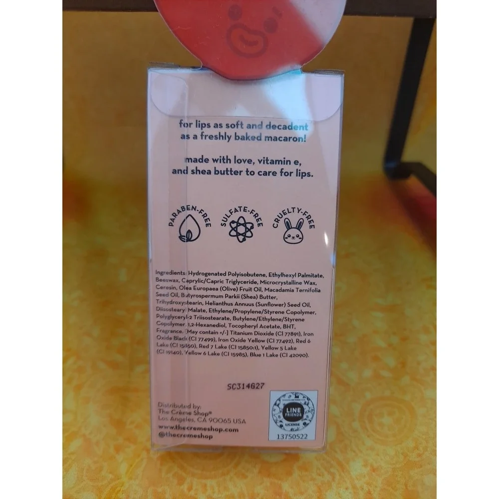 The Creme Shop BT21 Macaron Lip Balm Strawberry‎ Tinted Limited Edition